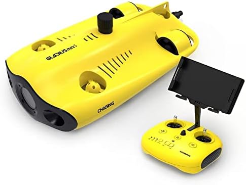 רודף אחרי Gladius Mini S Drone מתחת למים ROV - חבילת Flashpack 100 מ '| מצלמת UHD 4K
